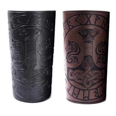 Mittelalterliche Rüstung Männer Cosplay Armstulpen Lace-up Viking Pirate Knight Gauntlet Armband Armschiene Steampunk Zubehör