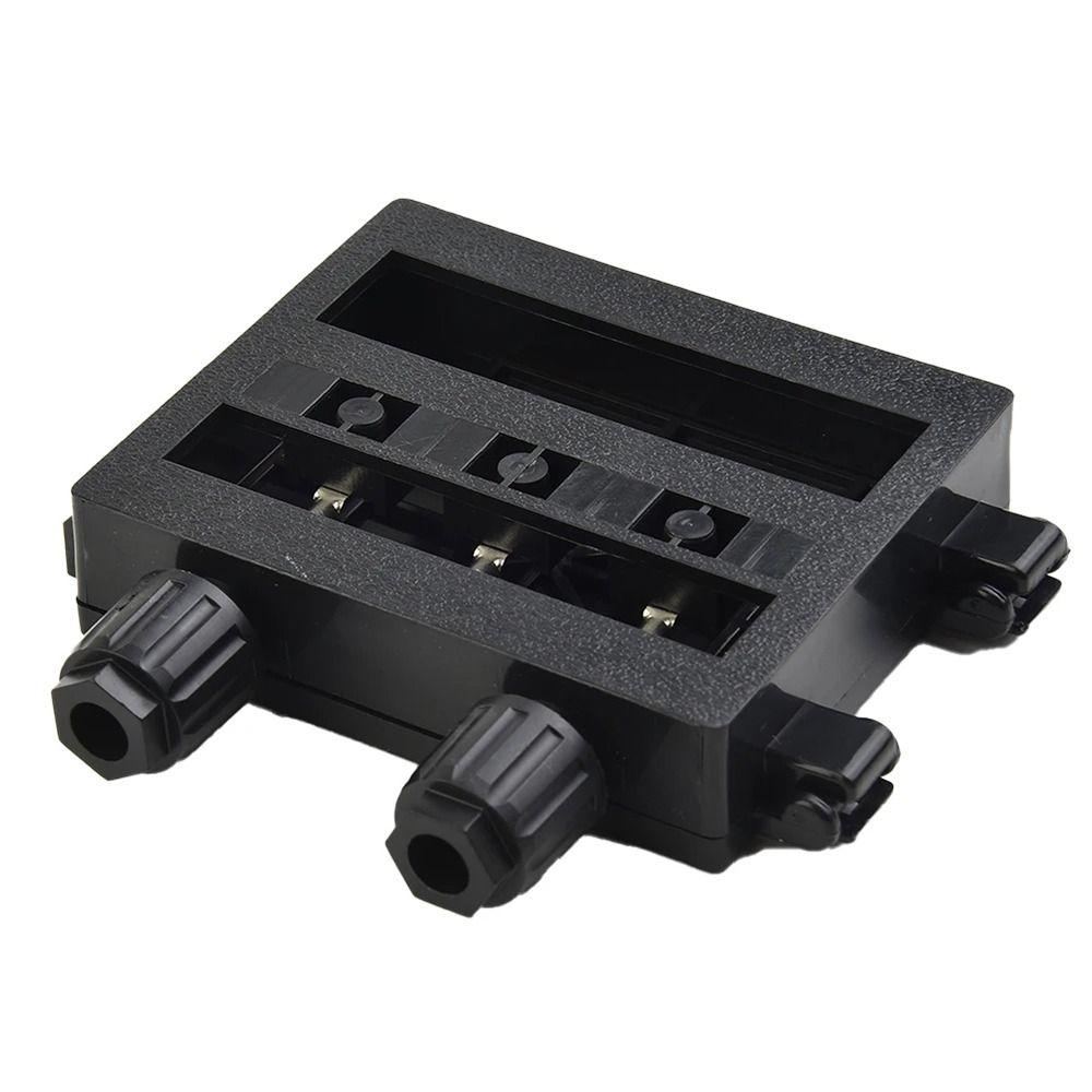 1Pcs 50W-120W 6A Solar Junction Box Electrical Testing Tool Black PV Module Box for 6.5A Solar Panel IP65 Waterproof