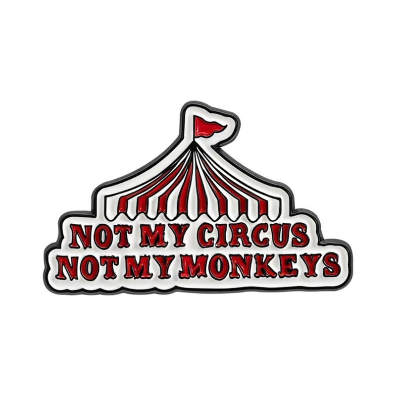 

Cartoon Circus Tent Themed Alloy Brooch Fashion Item With Lightweight Feature For Easy Wearing And Joyful Gifting 1
