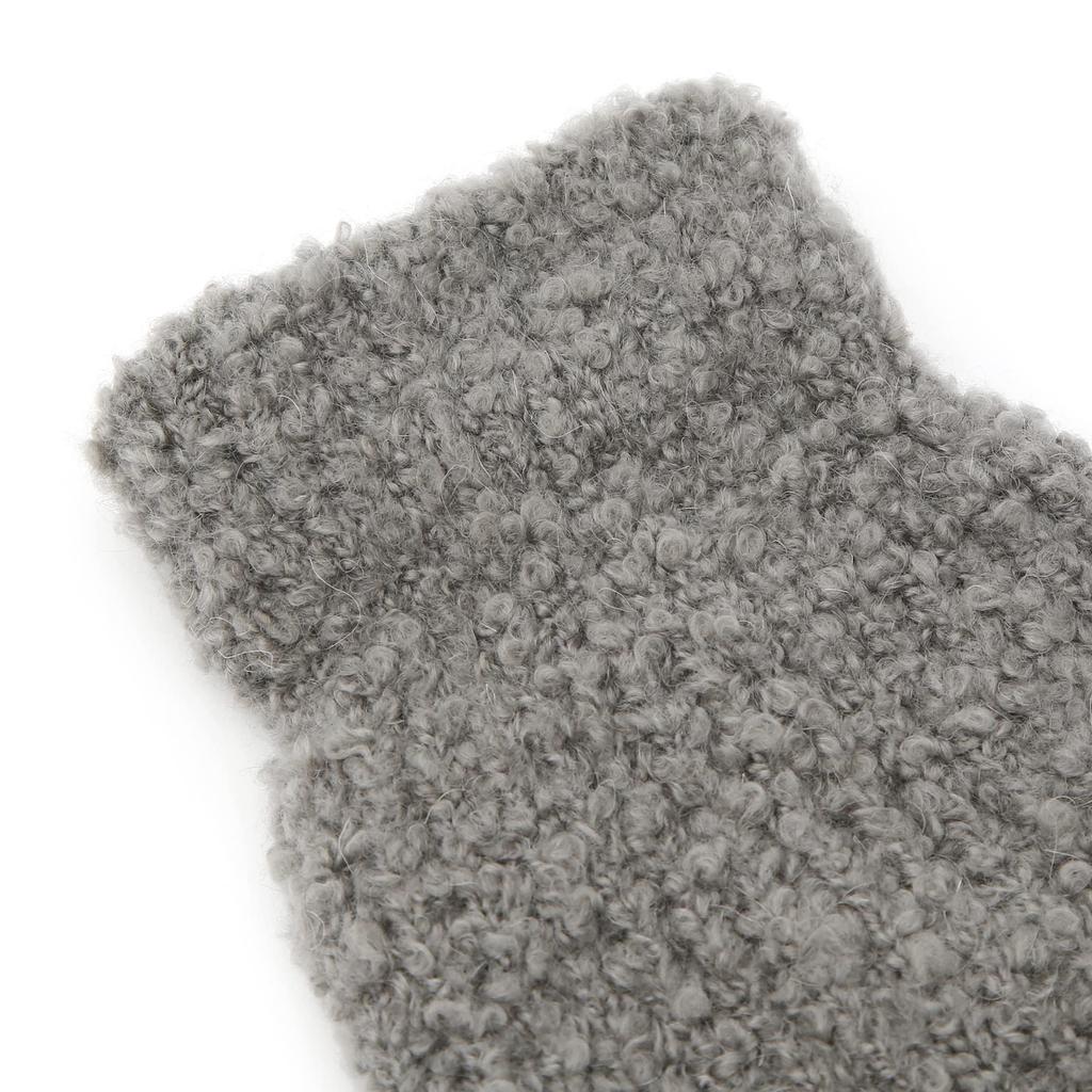 Boucle Wool Blend Soft Long Knit Warm Fluffy Leg Warmers Long Boots Footless 80s Fashion Loose Knee Socks Korean [UNDERCONTROL] Autumn/Winter