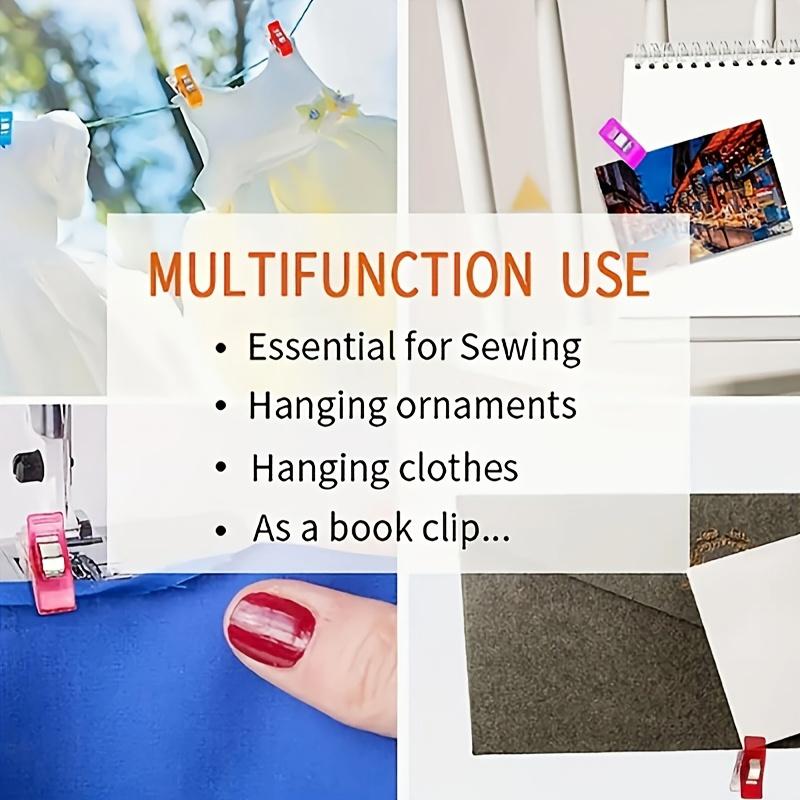 30/50pcs Color Edging Clip Plastic Axe Clip Patchwork Sewing Clip Long Tail Strong Positioning Clip Small Clip