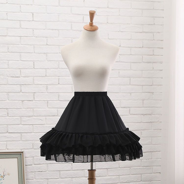 

Юбка-подтяжка в стиле Лолиты, на каждый день весна и лето, крутая юбка-рыбья кость, регулируемая юбка-кармен в стиле Лолиты, подтяжка чёрный