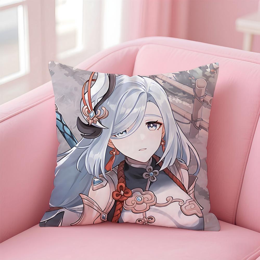 

SShenhe Cushion Cover Pillowcase Short Plush Invisible zipper Room Sofa Cushion Cover 30X30cm