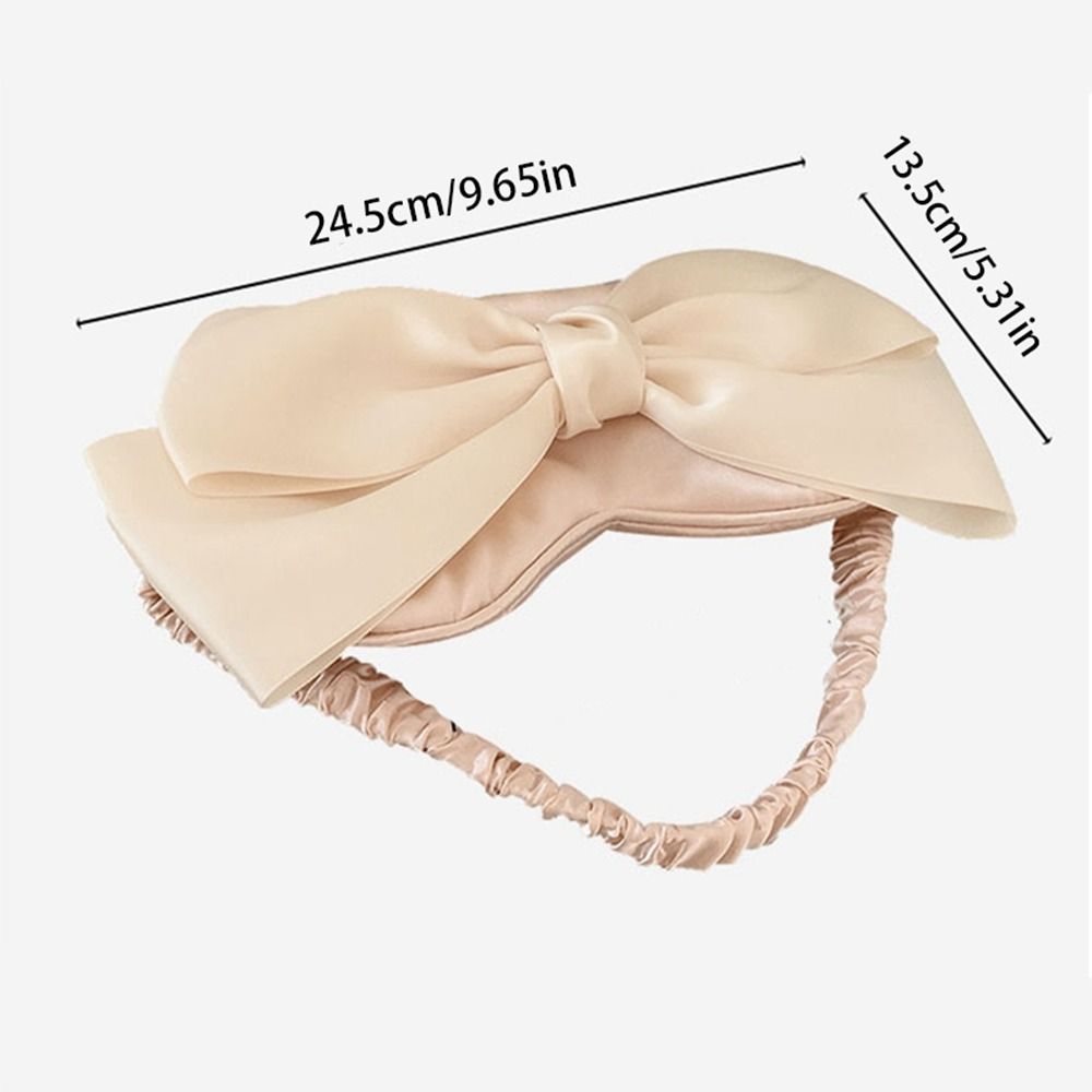 Fashion Silk Sleep Eye Mask Bow Sleeping Eye Patch Portable Shading Sleeping Mask  Travel