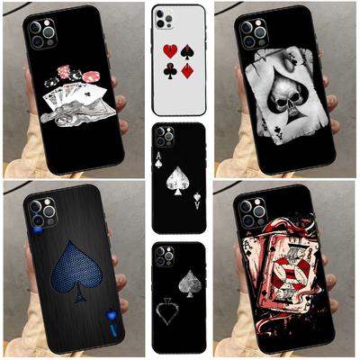 Ace of Spades Poker Case For Realme 11 12 13 14 Pro Plus C53 C55 C51 C25 C63 C61 C65 C67 C71 C75 GT6 GT7 15 Pro