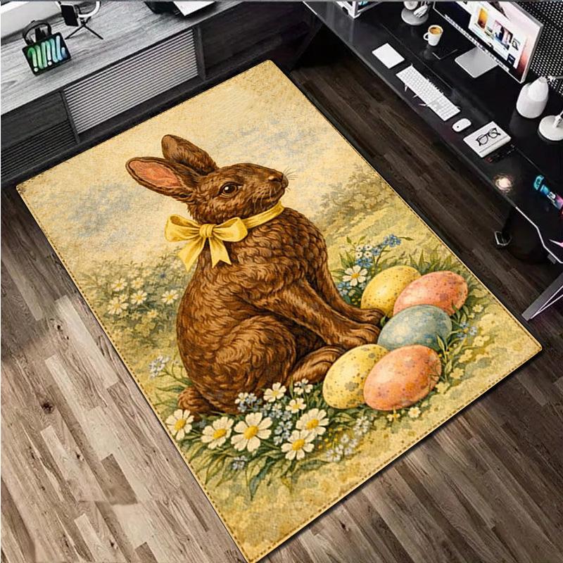 Rabbit Rug Home carpet Office Decorative Carpet For Living Room Bedroom Door Mat Floor Carpet Computer Chair Area Rug