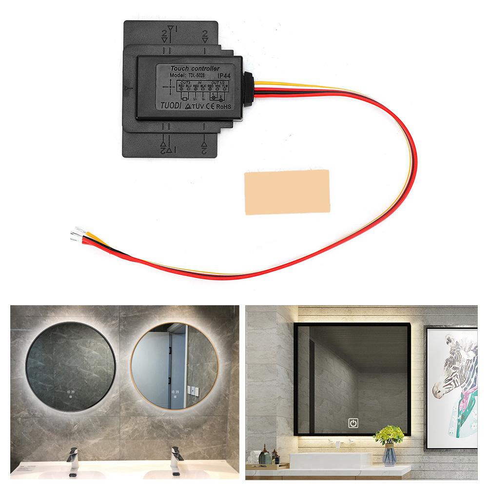 Touch Dimmer Switch Mirror for Lamp Waterproof Wide Voltage 5V 24V