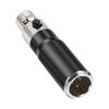 Mini 4Pin XLR Female 3Pin MIni XLR Male Connector for Reliable Auditory Equipment Interfacing