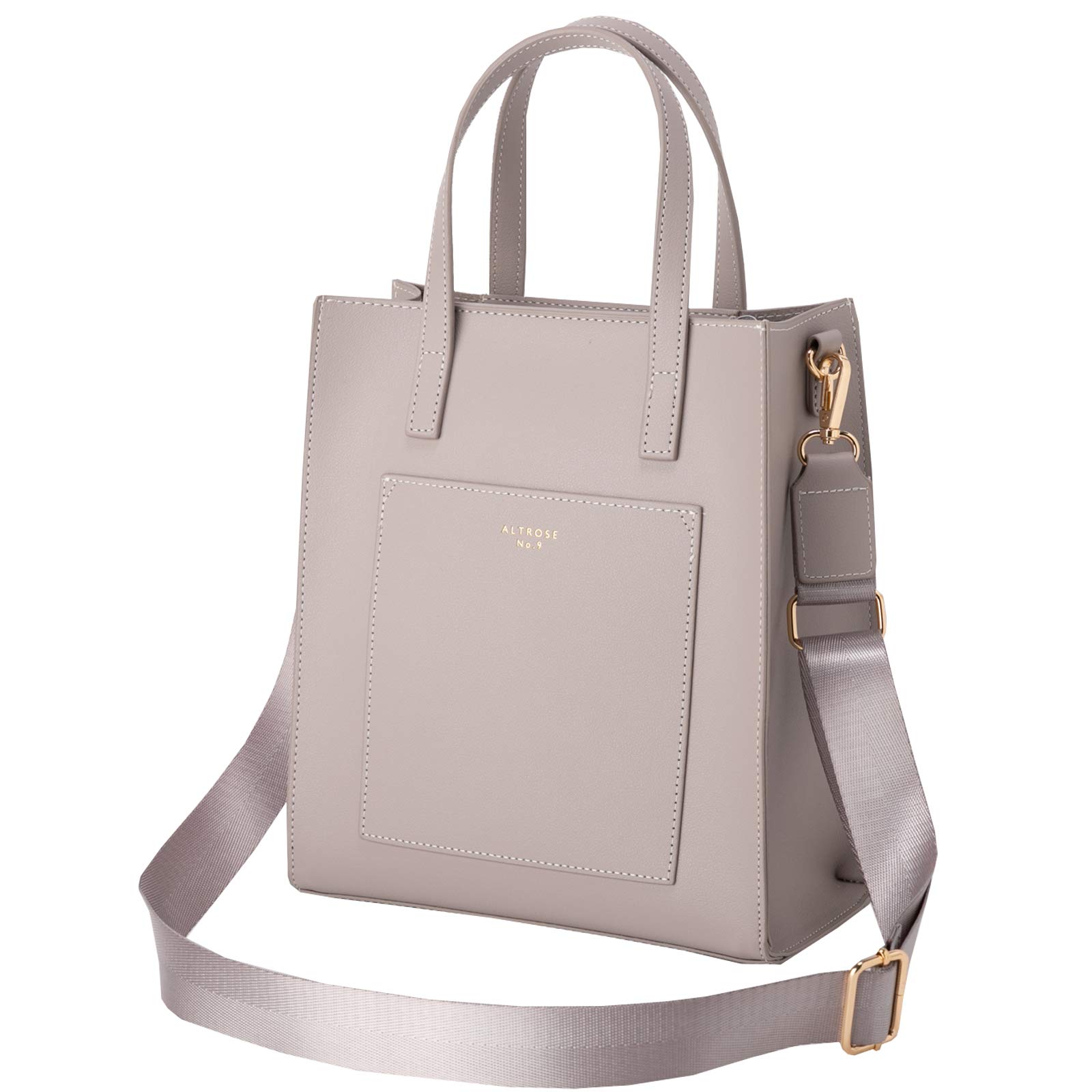 

Vertical shoulder tote for gray [CROSSMARVELLY] bag, 2-way, handbag, crossbody, bag, simple, adults, R35, сірий колір