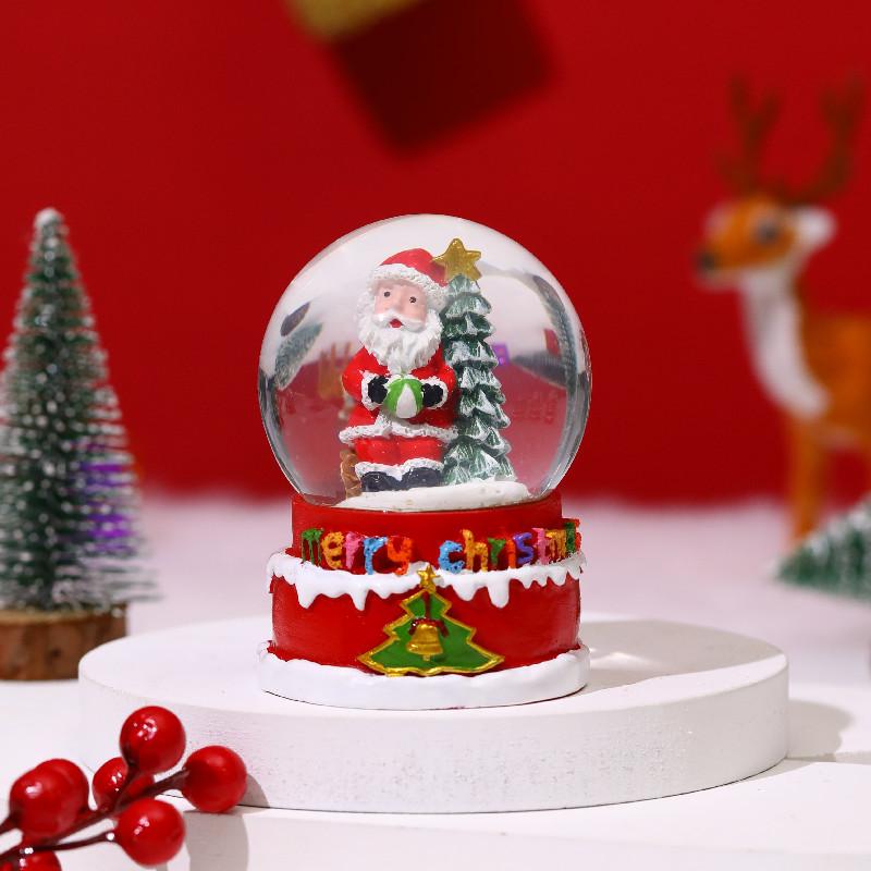 Extra-Large Musical Snowfall Christmas Crystal Ball Ornament for Kids