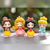 9Pcs Q Version Cute Princess Figures 5-5.5Cm Height Desktop Ornament Snow White Kids Birthday Collectible Gift Toy Anime Model