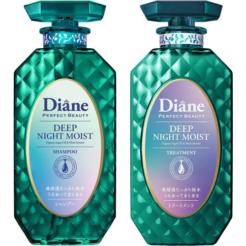 

Diane [2024] Шампунь и уход [Ночной уход за волосами против отечности и удержания воды] Аромат лунных ягод Perfect Beauty Deep Night Moist Set 450 мл x 2
