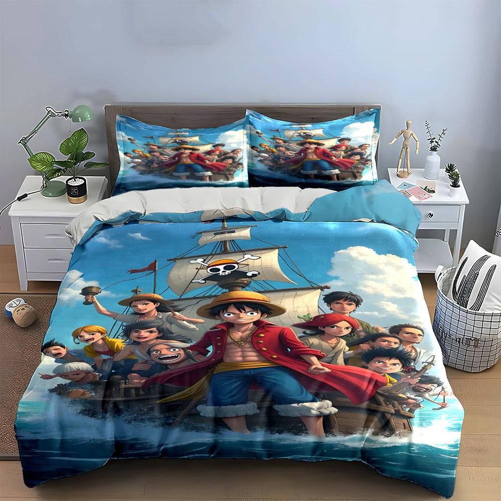 Crew on pirate ship. Bedding sets Duvet cover sets Duvet covers Pillowcases(1 * Duvet Cover 2 * Pillowcases without duvet insert)