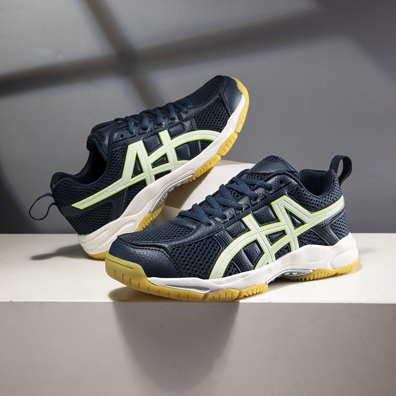 

New professional volleyball men s and women s tennis shoes cushioning support training shoes mesh breathable wear-resistant non-slip badminton shoes 36