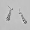 [SILVER] GRADATION BALL DROP EARRINGS