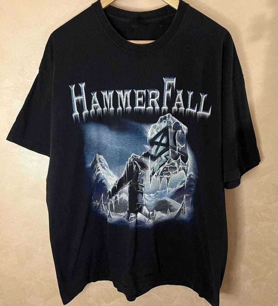 Hammerfall Kapela VTG Styl Grafické Tričko Černé Unisex S-5XL 2B0019