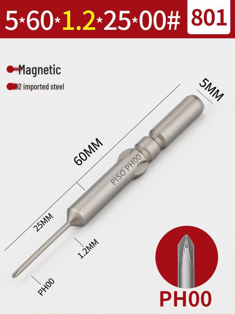 Imported S2 Steel 5mm Magnetic Electric Screwdriver Bits (801/800), 101-Piece Set