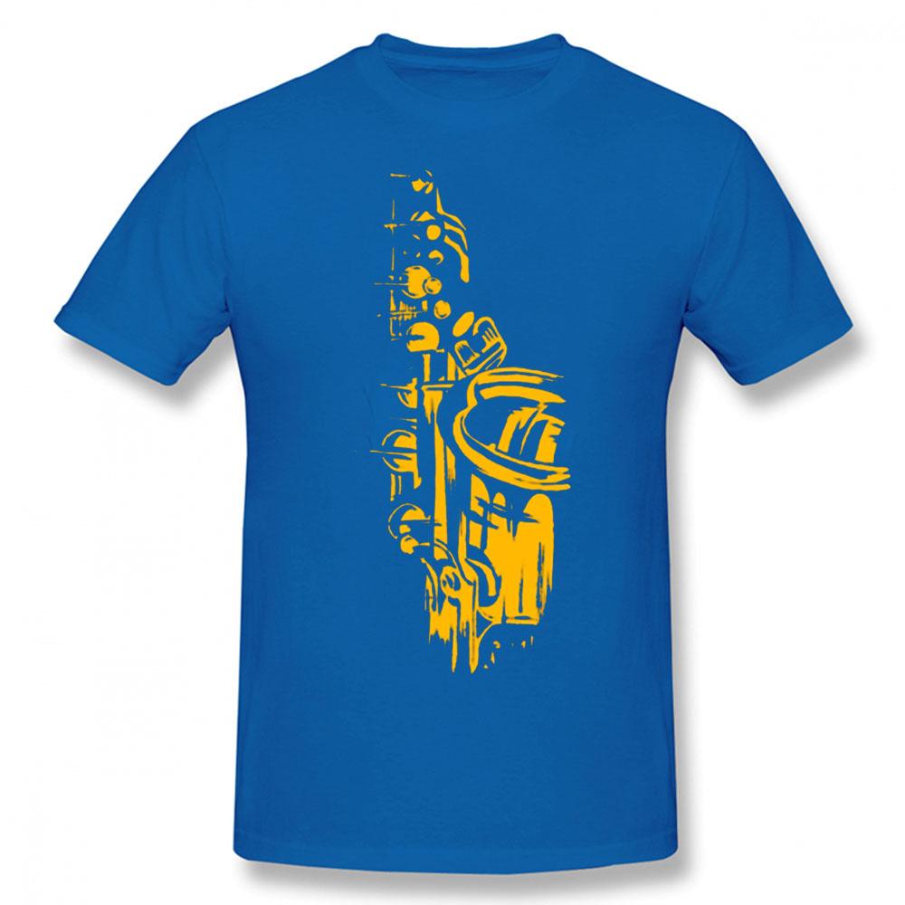 Cool Saxofoon Verjaardag Grappig Unisex Grafisch Vintage Cool Katoen Korte Mouw T-shirts O-hals Harajuku T-shirt