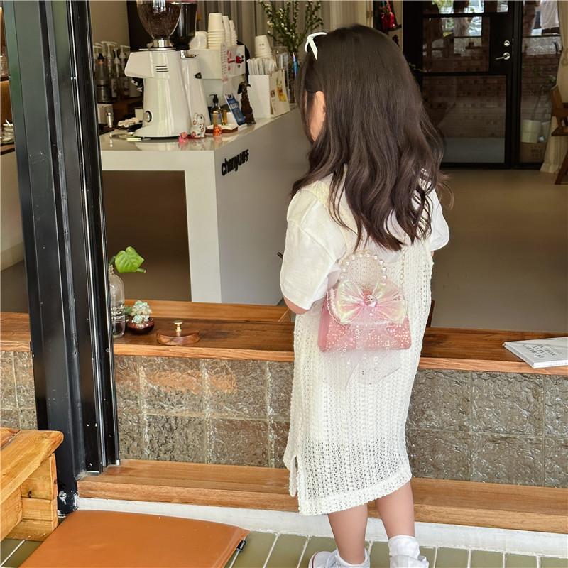 Fashionable Mini Children's Handbag Stylish Princess Bowknot Crossbody Bag For Girls