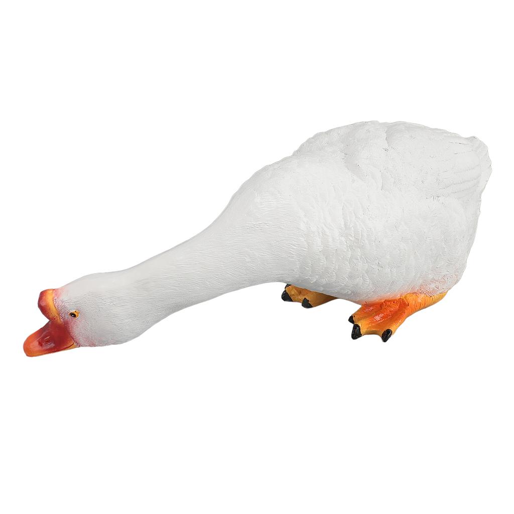 Resin Goose Statue Garden Decor Figurine Ornament for Pool Side Lawn Yard Outdoor Decoration Funny Housewarming Gift