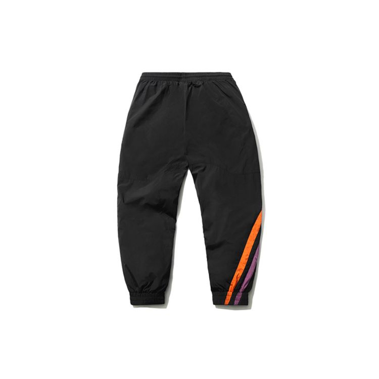 Li Ning Sports Fashion Series Color Block Loose Cuff Joggers Men Bottoms Black AYKR261-3