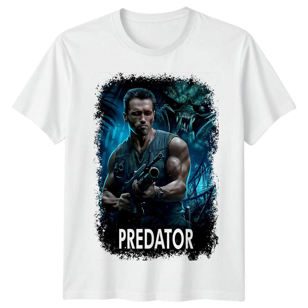Predator 1987 Movie Poster Inspired Tshirt Retro 80s Tee Unisex