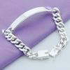10mm Smooth Sideways Bracelet 925 Sterling Silver Jewelry