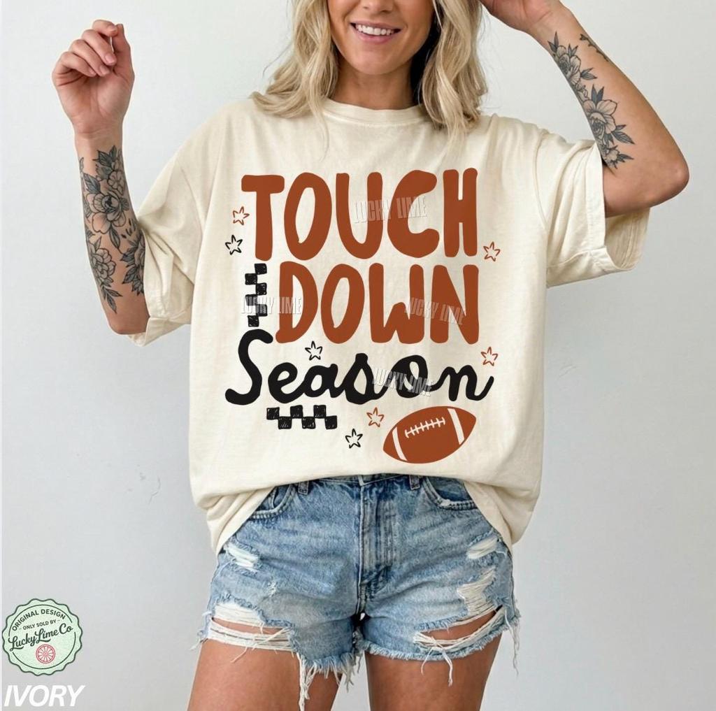 Touchdown Season Shirt, Football Game Day Shirt, Football Season Tee, Game Day Shirt, Football Tshirt, Football Mom Shirts