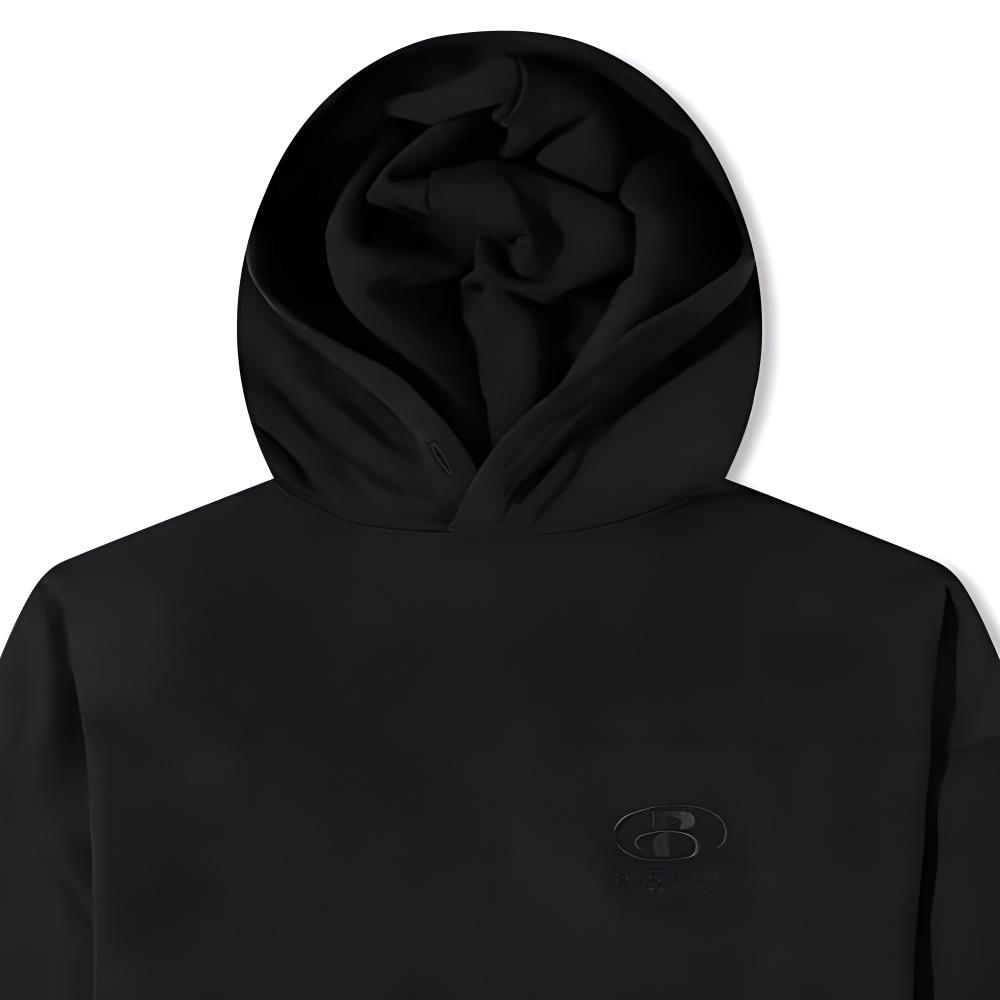 Balenciaga Back Logo Popover Hoodie 'Black' Men's 674986TLV971069