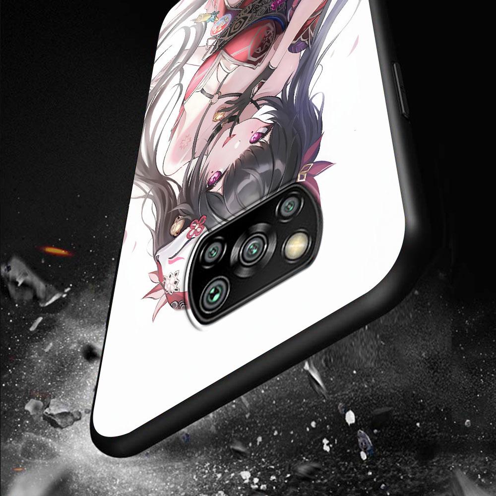 Star Rail Aventurine Sparkle Case for Xiaomi Poco M5s X3 NFC F3 X5 M4 M3 Pro Black Silicone Soft Phone Cover Coque