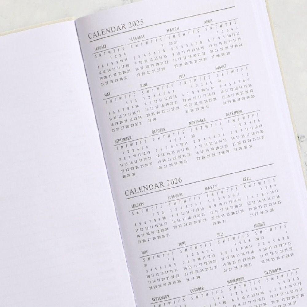 A6 2025 Schedule Notepad 365-Day English Schedule Book Writing Book English Notebook Student