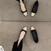 Fashion Flat Shoes for Women 2025 Spring and Autumn French Chain Fashion Boat Shoes Plus Size Women's Shoes 42 43 44 Loafers Women