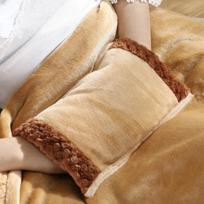 Одеяло с электрическим подогревом 60x80 см, USB Многофункциональное зимнее согревающее одеяло для рук, наколенники, офисное шерстяное дорожное одеяло для обеда, перерыва