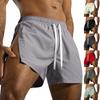 Herren Shorts mit Kordelzug und Schlitz  Lässige Sport- und Fitnessshorts