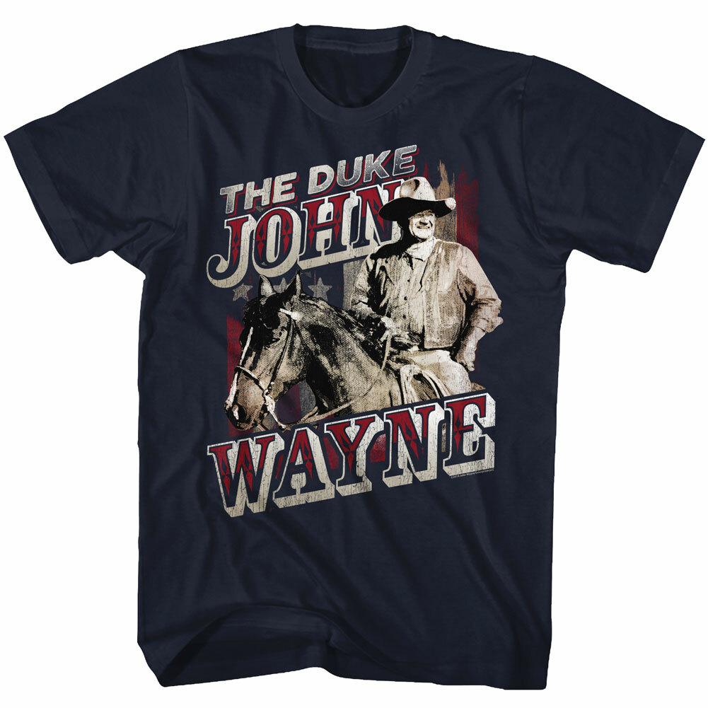 John Wayne The Duke Riding His Horse Dollor American Legend Men T Shirt XL