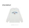 Trendy Retro American Letter Print Couples' Versatile Autumn Loose Long Sleeve T-Shirt