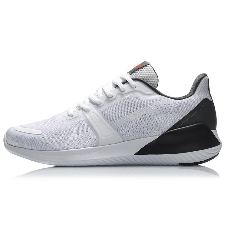 New LiNing Running Collection Cushioning Breathable Low Top Running Shoes Men's Standard White ARHQ111-1