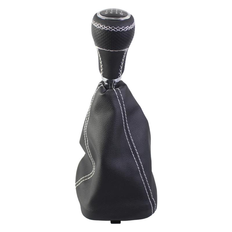 Replacement Gear Shift Knob 5 Speed Manual for Lada For VAZ For 2113 2114 2115 with Cover ABS Leather Material