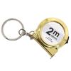 2M Miniature Tape Measure ABS Carbon Steel Keychain Portable Measuring Tool for Home Office Car DIY Projects Daily Use