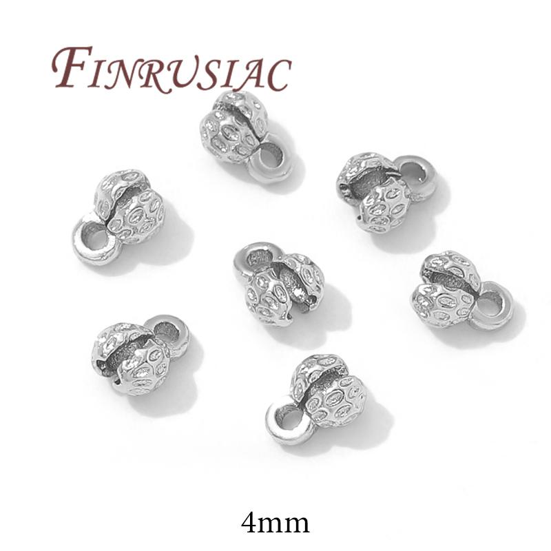 4mm Crimp End Bead Accessories 18K Gold Plated Clam Shell Bead Tip,Crimp Ends,Ball Chain Connectors,DIY Jewelry Making Supplies