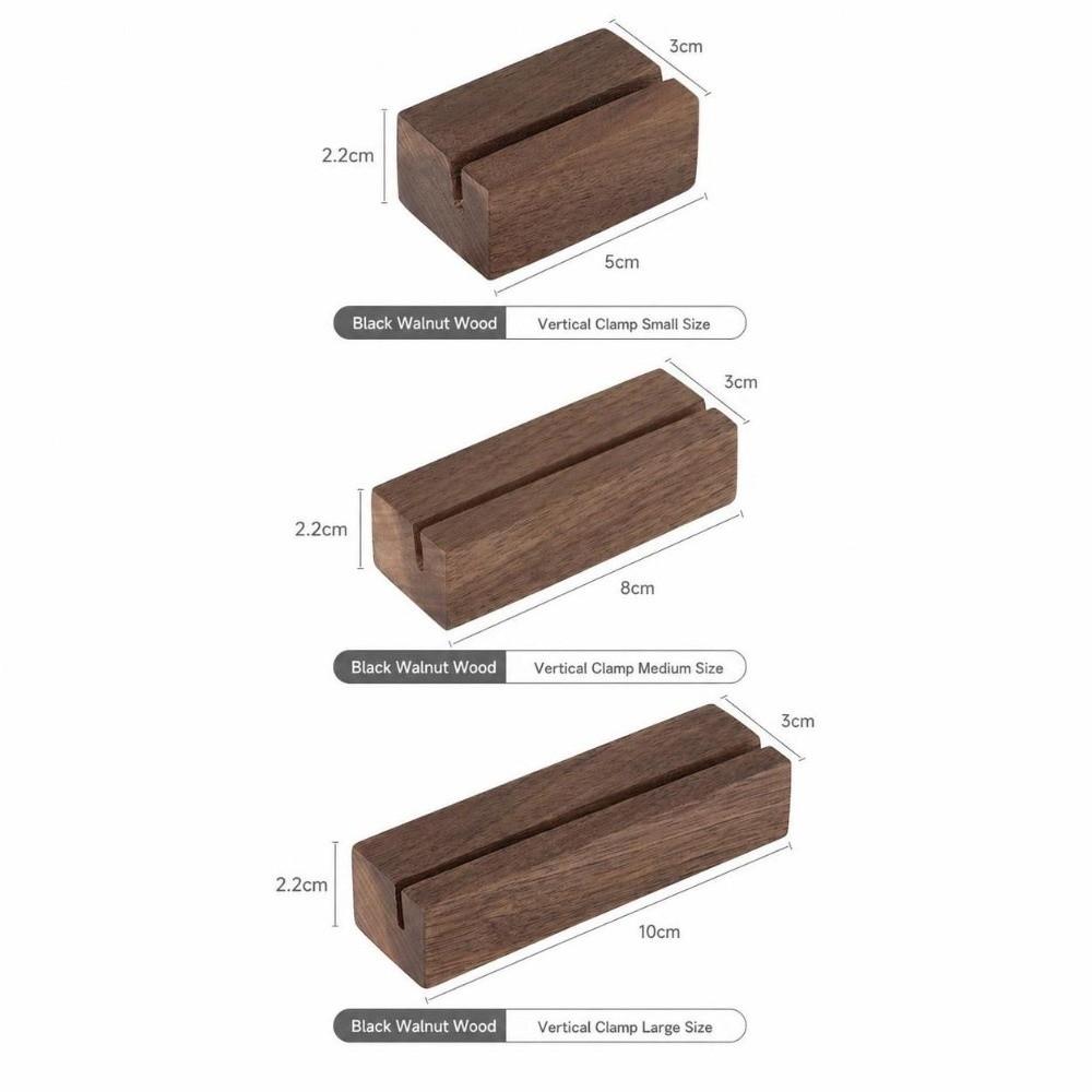 Multifunctional Card Display Stand Wooden Table Name Card Stand Portable Label Holder Retail Shop