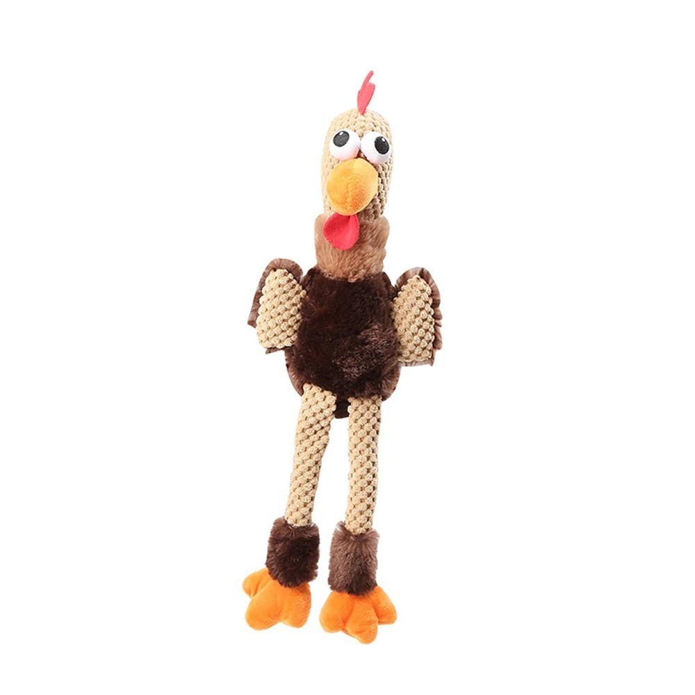Plush Outer Turkey Dog Toy Soft Fabric Puppy Teething Toy Interactive Dog Toy Puppy Training Pet Plush Toy