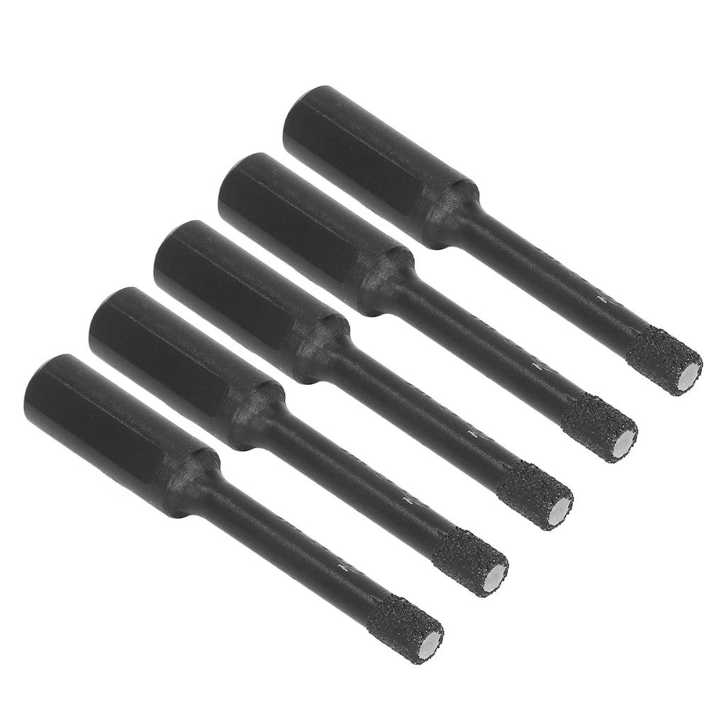 5 Peças Broca Diamantada Uso Duplo Úmido Seco Limpo Eficiente Abertura de Furo Conjunto Serra Copo Diamantado para