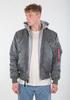 Зимняя куртка Alpha Industries MA-1 D-Tec Hood Bomber Jacket (183110) винтажно-зеленый