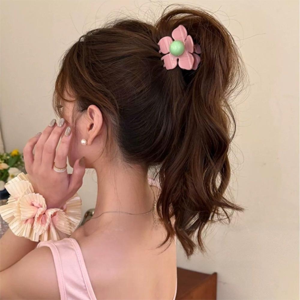 Hairpin Flower Hair Claw Plastic Plastic Shark Clip Creative Hair Crab Clip  Travel