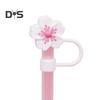 Silicone Flower Straw Cap 10mm Diameter Cute Straw Topper Dust-Proof Drinking Straw Covers Cap Reusable Straw Tips Lids Gift for Party Decor