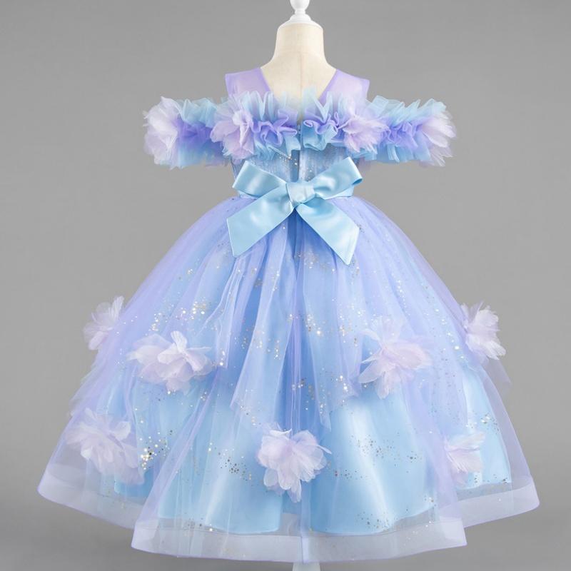 2025 Νέο Ρόμπα 4-12 Ετών Φόρεμα Πριγκίπισσας Φόρεμα Παρανυφάκι Νυφικό Μοντέρνο Φόρεμα Πάρτι Δαντέλα Τούλι Κομψά Ρούχα Κοριτσιών