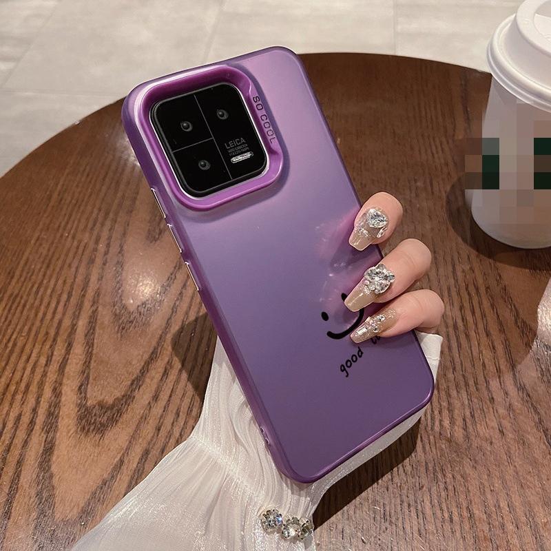 Smile Patterned Anti-drop Phone Case For Samsung S24 S23 A55 A35 Xiaomi Redmi 13C Poco C65 iPhone Huawei Honor 90 Shockproof Protective Bumper Cover