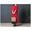 Loose Plus Size Women's Linen Solid Color Dress