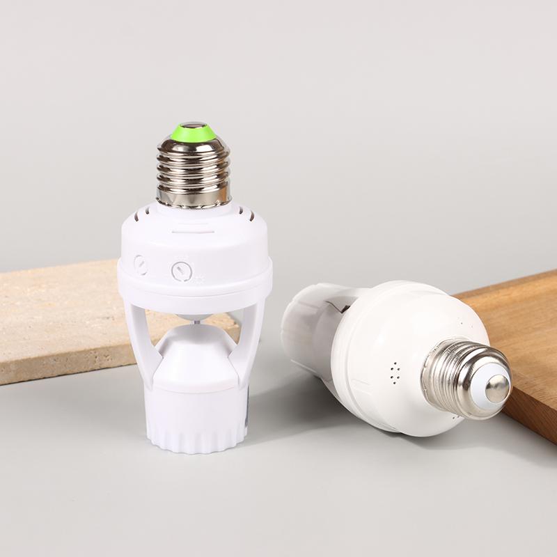 AC100-240V E27 Socket Converter With PIR Motion Sensor Ampoule LED E27 Lamp Base Intelligent Switch Light Bulb Lamp Holder